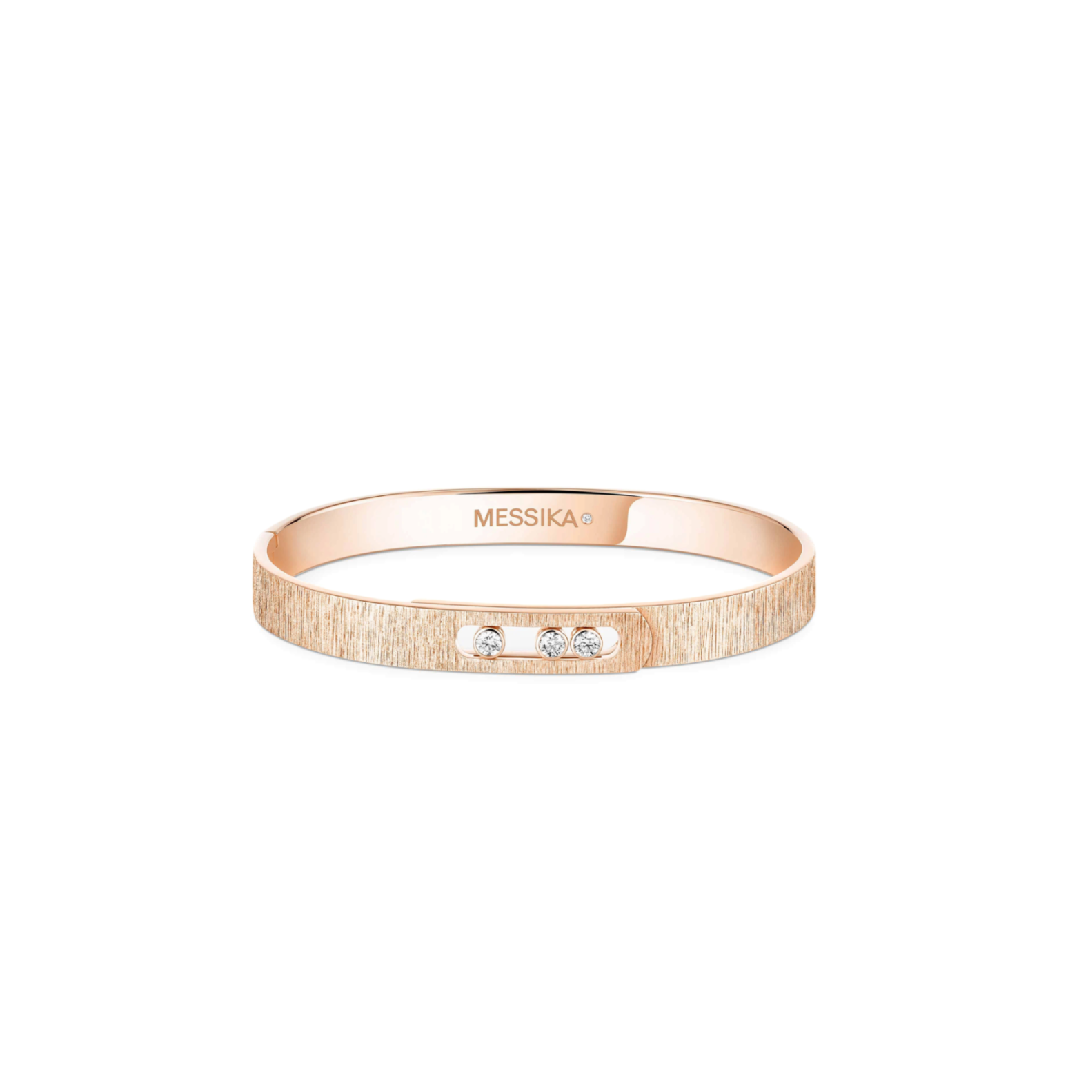 MESSIKA MOVE NOA CISELÉ BANGLE PINK GOLD DIAMOND BRACELET 14481-PG MESSIKA MOVE NOA CISELÉ BANGLE PINK GOLD DIAMOND BRACELET 14481-PG